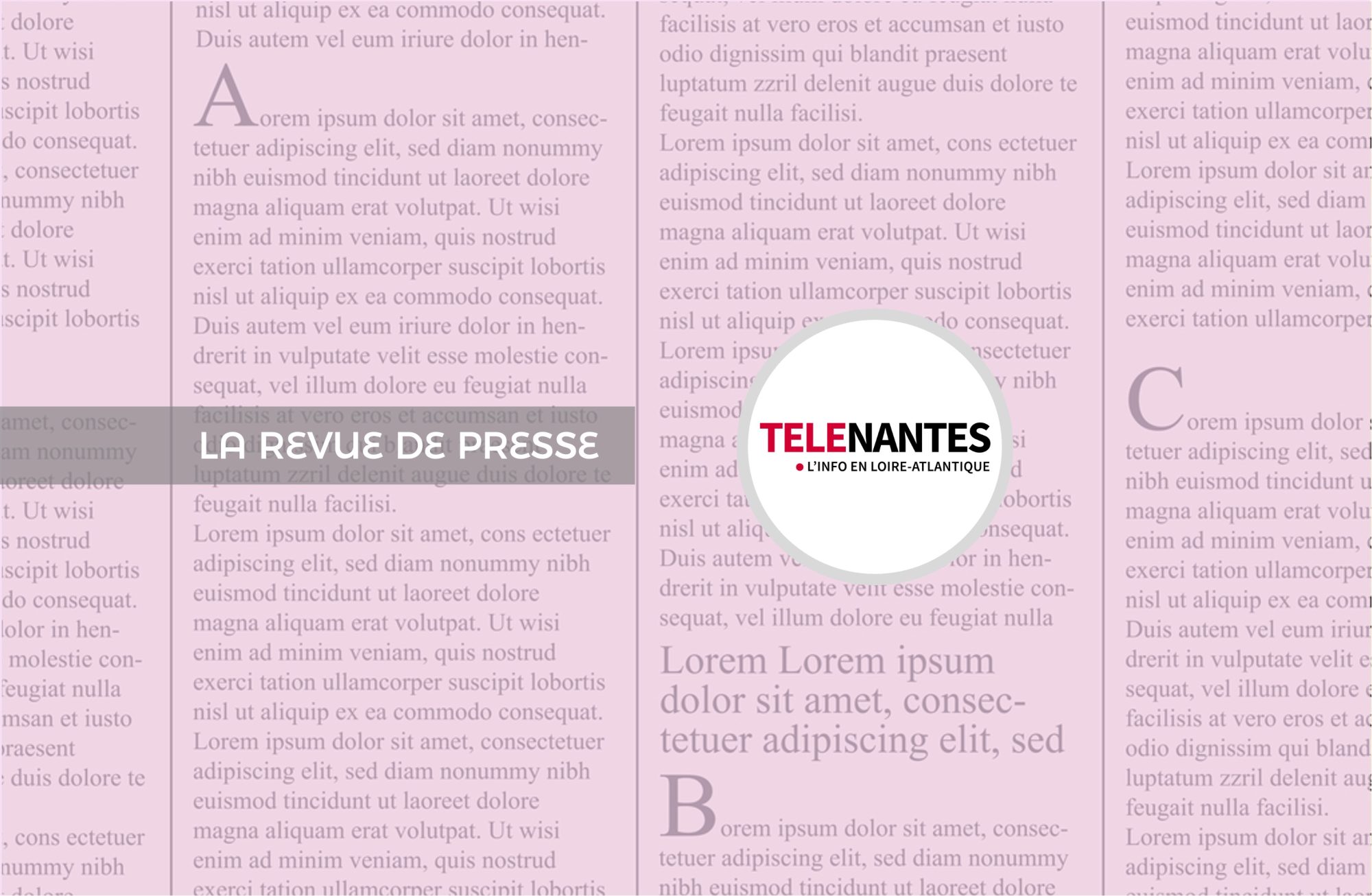 En-tête revue de presse Ose Ton Futur / TéléNantes